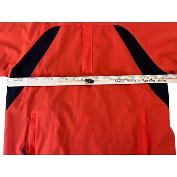CB Weather Tec Pullover Shirt Cutter and Buck Orange Black 1/4 Zip Mens Golf S - Picture 8 of 12